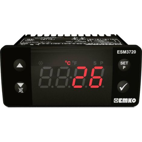 Emko ESM-3720 Regolatori a 2 punti e PID Termostato Pt100 -50 fino a 400 °C Relè 16 A (L x L x A) 65 x 76 x 35 mm (1/5)
