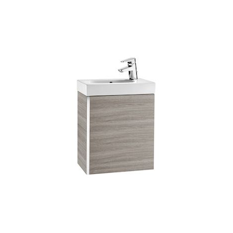 Meuble Unik MINI 450 - meuble + lave-mains - Gris sable texturé - Roca (1/2)