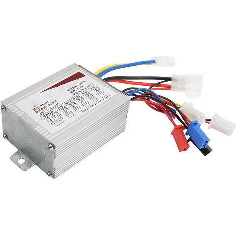 Contrôleur de vitesse pour moteur à balais 36 V 500 W avec poignée d'accélérateur rotative en alliage d'aluminium pour vélo et scooter électriques (1/5)