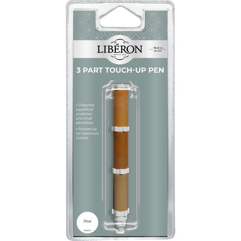 Liberon 3-Part Touch-Up Pen for Pine Wood Repair and Finishing