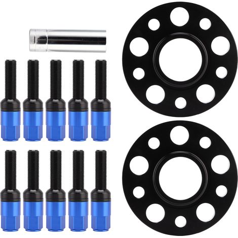 Kit 4 Entretoises de Roue M14x1,25 avec Flasque 20mm pour Série 1 F40 2019-2020, Bleu (1/5)