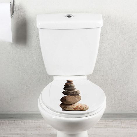 Sticker Abattant WC Rigolo 33x38 cm - Déco Toilettes Codes Barres Drôles (1/4)