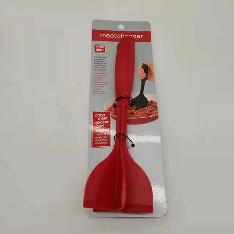 Hachoir à Viande - Hachoir à Hamburger - 5 Lames Inclinées - Poignée Ergonomique Anti-Dérapante - Nylon Sans BPA - Résistant à 230 °C - Pour Boeuf Haché, Dinde Hachée, Gelée, Légumes - 1 Pièce (1/3)
