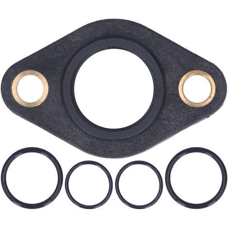 Brida de la tapa de válvulas del motor, kit de juntas tóricas para brida de tapa de válvulas de motor de automóvil OE 11377502022 Negro para Serie 3 E46 E90 E91 (1/5)