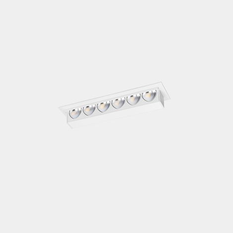 Downlight Bento Wall Washer 6 LEDS 6 Blanco cálido - 2700K CRI 90 Blanco IP20 421lm