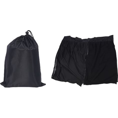 Rideau de Porte Double Couche Fermeture Magnétique Extérieur – Moustiquaire Anti Vent Camping Car Van 170x155cm / 66.9x61in (LxH) (1/5)