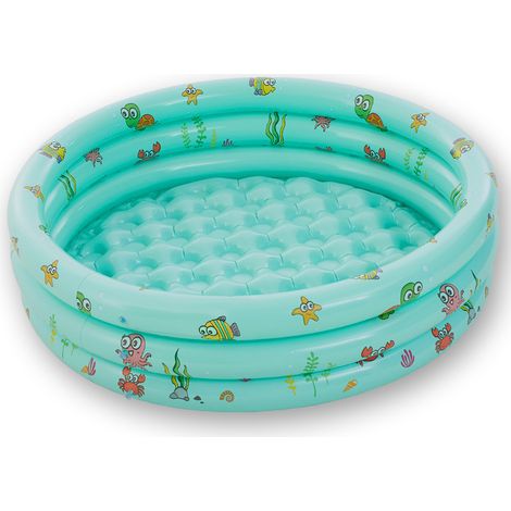 200 pièces Pataugeoire enfant 150x35 cm piscine gonflable jardin vert (1/5)