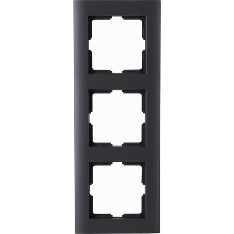 Cadre de recouvrement KOPP Athenis, anthracite, 3 emplacements