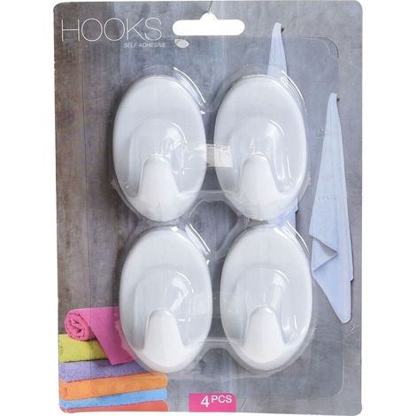 GANCI ADESIVI IN 4 MISURE IN PLASTICA