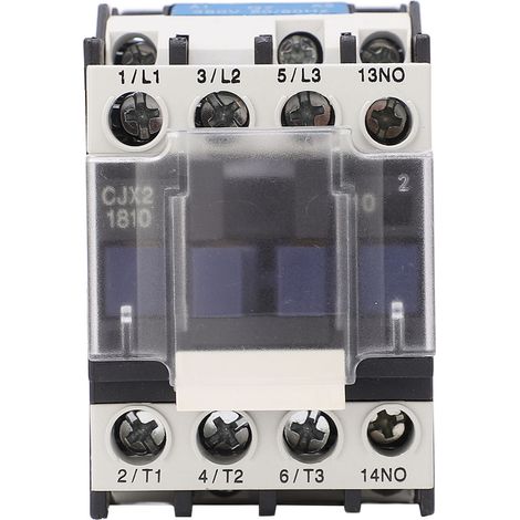Contacteur AC 380V 18A, Coque ABS Ignifuge Épaissie, Contacts Argentés pour Moteur Électrique (1/5)
