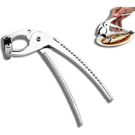 Pince à Four, Anti-BrûLure Bol Clip,Pince en Acier Inoxydable,Anti-Chaud Anti-DéRapant Bol Clip,Pinces Air Fryer,Clips Anti-Brûlure en Acier Inoxydable, Résistant à la Chaleur Anti-Brûlure Bol Clips (1/5)