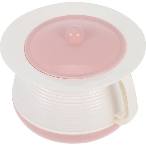 Nachttopf – 1 Stück – PP-Kunststoff – luftdichter Deckel – für Kinder und Senioren – 21 x 18,5 x 14 cm (1/5)