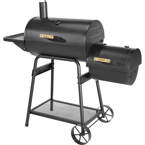TAINO KAMAYO Smoker Räucherofen Standgrill Holzkohle-Grill Klein BBQ Grillwagen