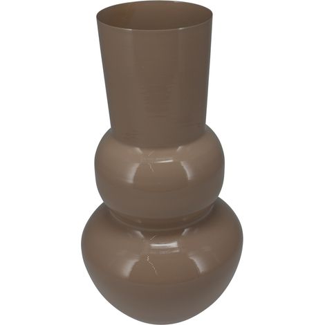 Vaso decorativo in ceramica, marrone, 16x50 cm