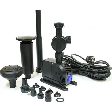 Varan Motors – Pompe fontaine HJ2203 2000l/h 35W – Hauteur de refoulement 2m – Débit réglable – Pour bassins et étangs (1/5)