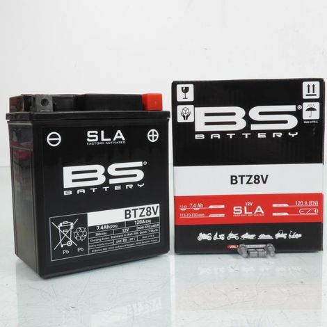 SLA-Batterie für Honda 125 SH 2013 bis 2020 YTZ8V / 12 V 7,4 Ah,