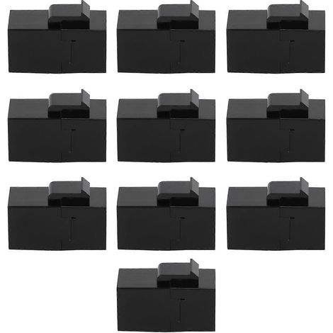 Lot de 10 connecteurs pour câble Ethernet, ABS, transmission stable, connecteurs d'extension RJ45 pour réseau (1/4)