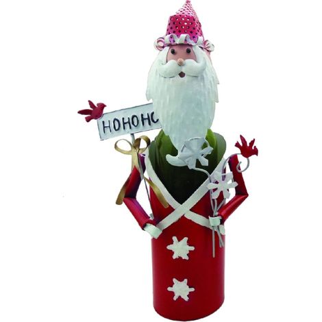 Support bouteille métallique Le Père Noël