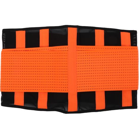 Ceinture lombaire ajustable et respirante pour soutien du dos, taille M, orange (1/5)