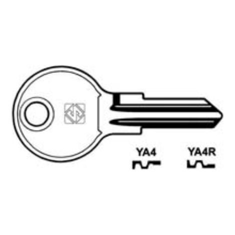 Chiavi per cilindri yale 5 spine piccole - ya4r sx 10 pezzi Silca