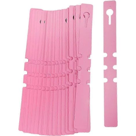 Étiquettes de suspension pour tuteurs de plantes de serre en PVC (lot de 100)-Pink (1/5)