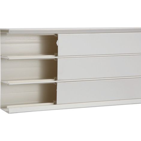 Goulotte appareillable queraz enclipsage direct h162xp56mm RAL 9016 Pure (GBD5016109016) (1/3)