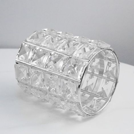 Porte-stylo de bureau, porte-stylo en cristal, pour pinceaux de maquillage, vaisselle, argent (1/5)