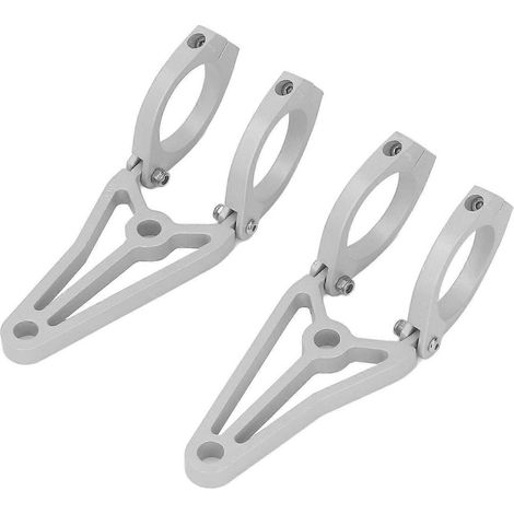 Support de phare de moto, 33 à 41 mm, fixation argentée sur tube de fourche, porte-phare, remplacement pour