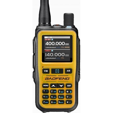 Krótkofalówka Baofeng UV-5R EU MINI USB-C Bluetooth VHF UHF Pasmo Lotnicze Orange
