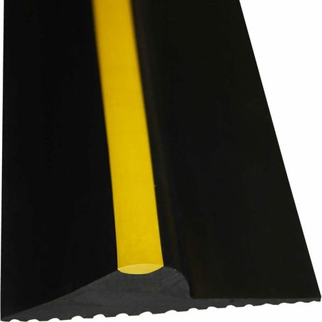 1 Bande D'étanchéité De Porte De Garage, Joint En Caoutchouc Adhésif, Seuil Anti-eau Et Poussière, Pour Entrée De Garage (1/4)