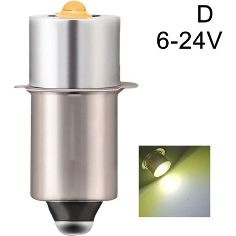 Ampoules LED P13.5S pour lampes torches Maglite 6V-24V CC (1/5)