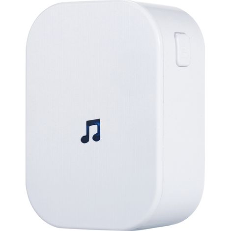 Carillon enfichable pour sonnette vidéo sans fil avec sélection de musique à volume réglable Ding-Dong Sonnette de porte Fréquence 433 MHz (AC 90 250 V) (1/5)