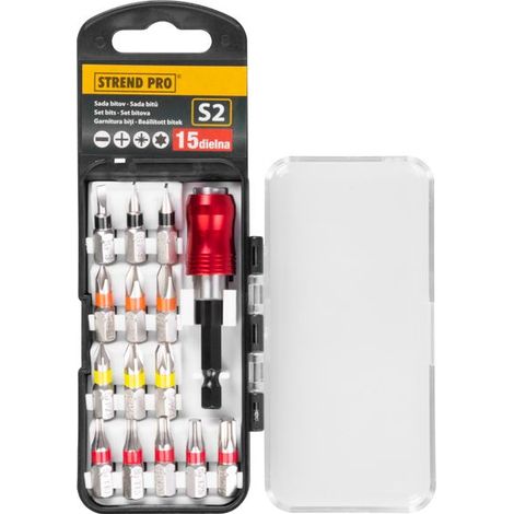 Bit-Satz Strend Pro EVE-12077 • 15-teilig, L-25 mm, S2 + Bithalter