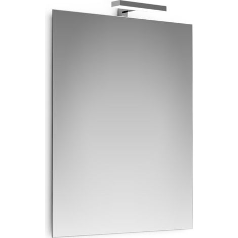 SPECCHIO FILO CON LAMPADA LED CM.20 CM.60X80