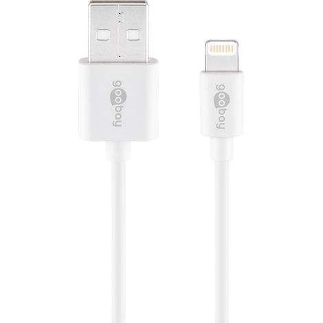 Goobay 72909 cable de conector Lightning 3 m Blanco