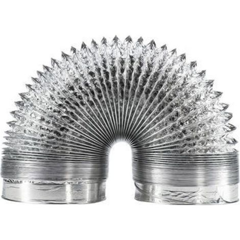 Tuyau ventilation en aluminium de 150 mm pour hotte aspirante, ventilateur tubulair(5 mètres de longueur) (1/5)