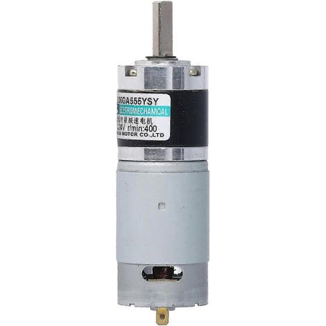 24V Gleichstrom-Getriebemotor, 400 U/min, Drehung im und gegen den Uhrzeigersinn, hohes Drehmoment, einstellbares Untersetzungsgetriebe, für industrielle Anwendungen und Heimwerkerprojekte. (1/4)
