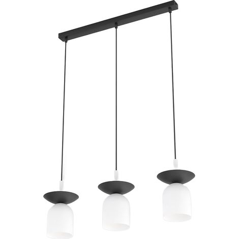 Lampada a sospensione EGO b/n lineare 3xE14 Emibig (1/5)