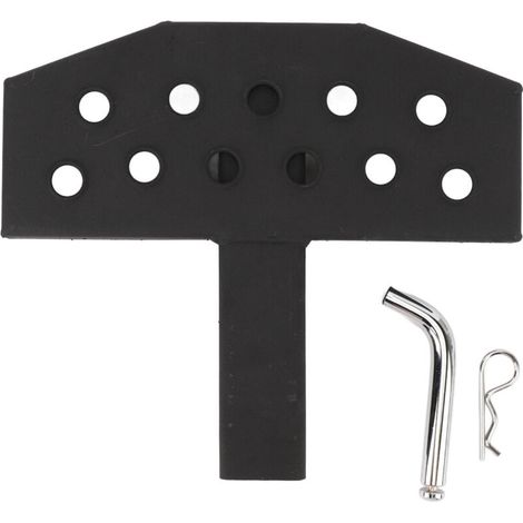 Trailer Hitch Step, Solid Steel Construction, 600 LB Load Capacity, Rear Bumper Protector for Car SUV Pick-up, Pin Lock. (1/5)