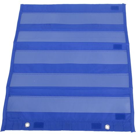 Pochette Magnétique 5 Rangées Transparente Tableau d'Emploi du Temps pour Maison École Classe Activités Bleu (1/5)