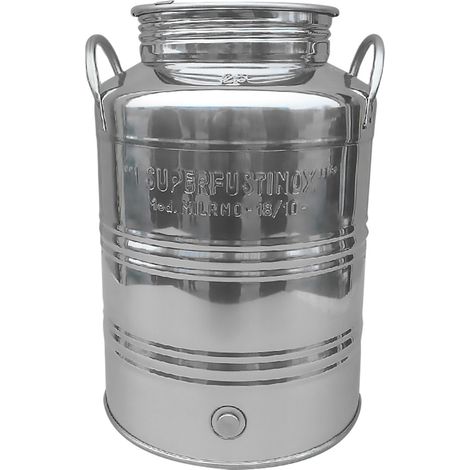 Fusto Acciaio Inox 30 l alto