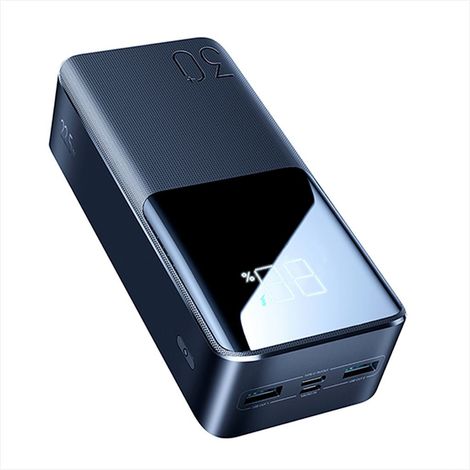 Banque dalimentation led super charge 30 000 mah 225 w - noir