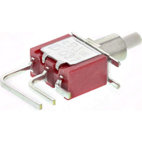 Bouton-poussoir, Momentané, Unipolaire à deux directions (1RT), 3 A @ 120 V c.a., Montage sur Circuit imprimé ( Prix pour 1 ) (1/2)