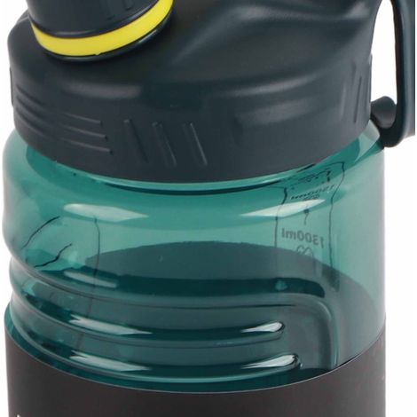 Bidon sportif 1700ml avec sangle, gourde plastique unisexe grande capacité, couleur verte. (1/5)