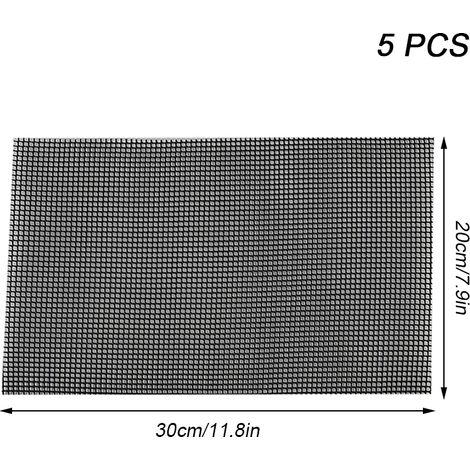 Lot de 5/10 tapis de fond de pot de fleurs anti-fuite, en maille ronde/carrée, pour empêcher la perte de terre (1/5)