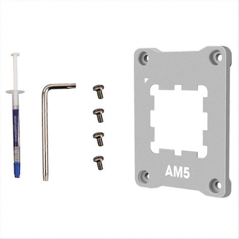 Universelle Aluminium-Montagehalterung für AM5-Prozessoren (kompatibel mit den Modellen 7950X, 7800X, 7700X, 7600X und 7500F) – Silber (1/5)