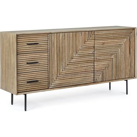Credenza Legno Marrone Industriale da Interno - ISABELLA (1/5)
