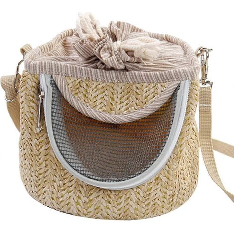 Tragbare und atmungsaktive Haustiertasche für Hamster, Schultertasche, Reisetasche, Wandertasche, warme Wintertasche