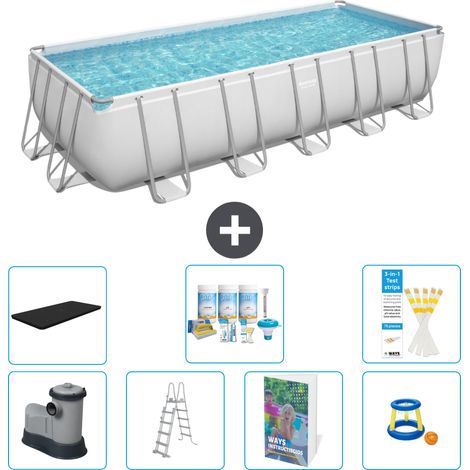 Bestway Bestway Power Steel Rectangulaire - 640x274x132 cm - 8-pièces S548 (1/4)