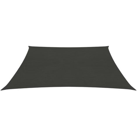 INLIFE Voile d'ombrage 160 g/m² Anthracite 3/4x2 m PEHD (1/5)